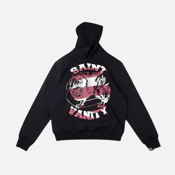 Saint Vanity Black Graphic Good Hoodie
