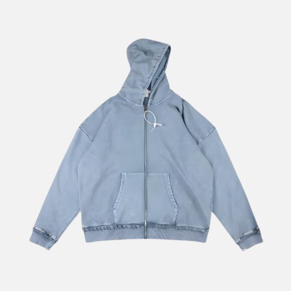 Saint Vanity Denim Zip-up Hoodie