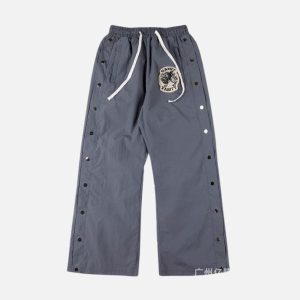 Saint Vanity Grey Top Nylon Pants