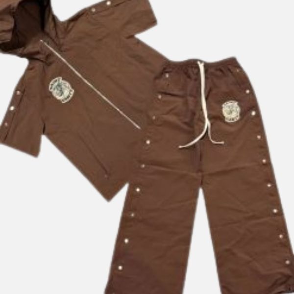 Saint Vanity Nylon Track Set Brown