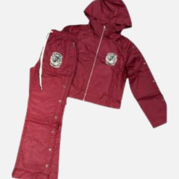 Saint Vanity Nylon Track Set Burgundy