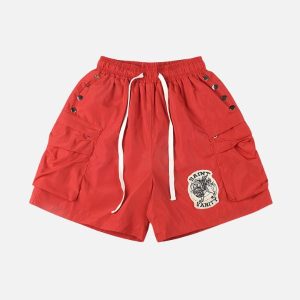 Saint Vanity Red Nylon Good Shorts