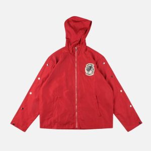 Saint Vanity Trench Red Coat Jacket
